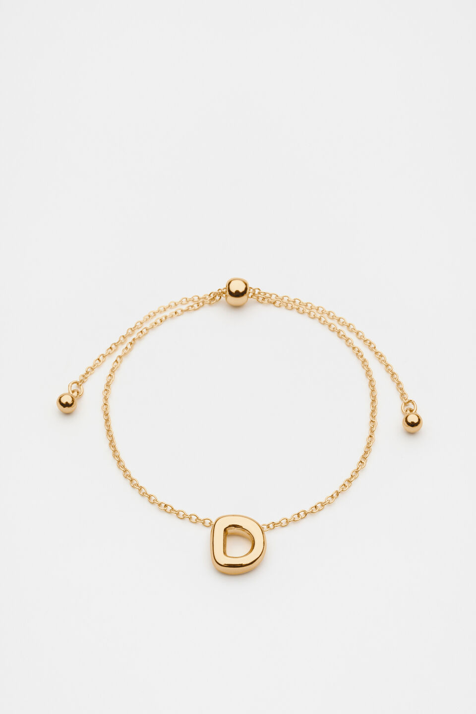 Bubble Letter Bracelet  D