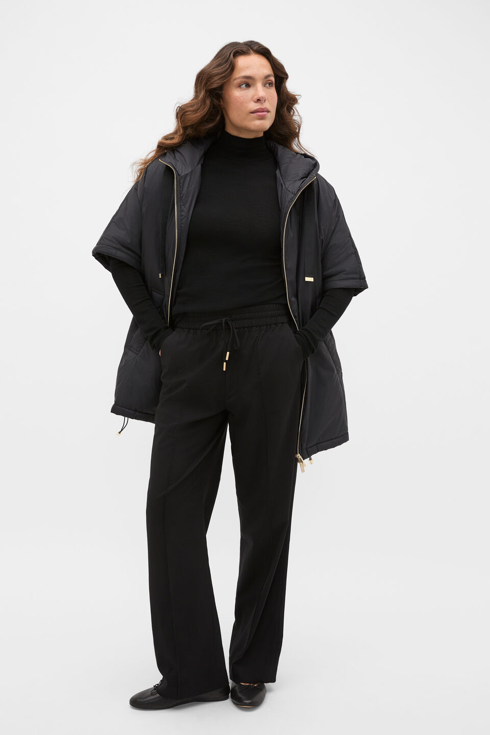 Soft Shell Poncho  Black