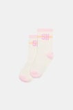 SH Stripe Sock  Pink Multi  hi-res