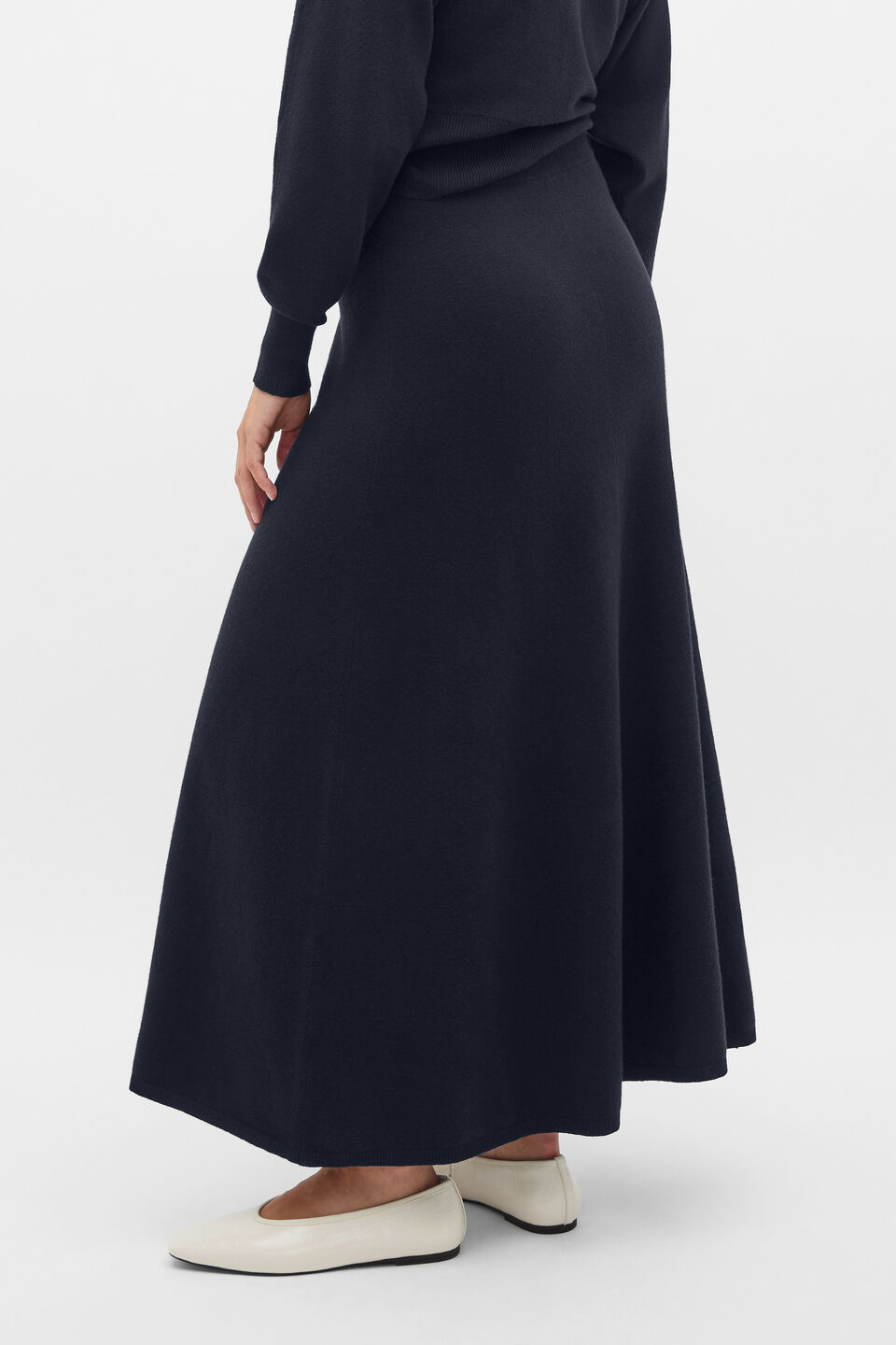 Knitted Maxi Skirt  Twilight Blue