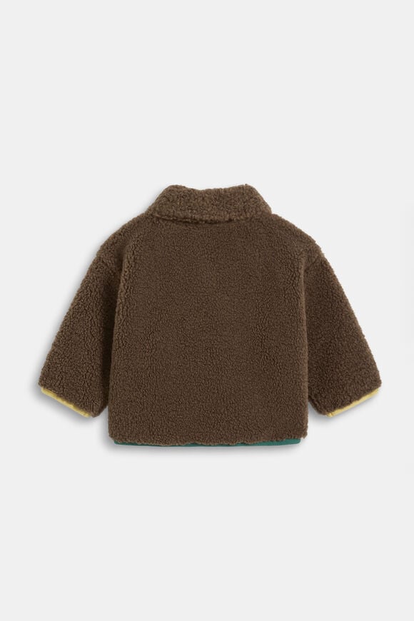 Contrast Teddy Jacket  Cacao  hi-res