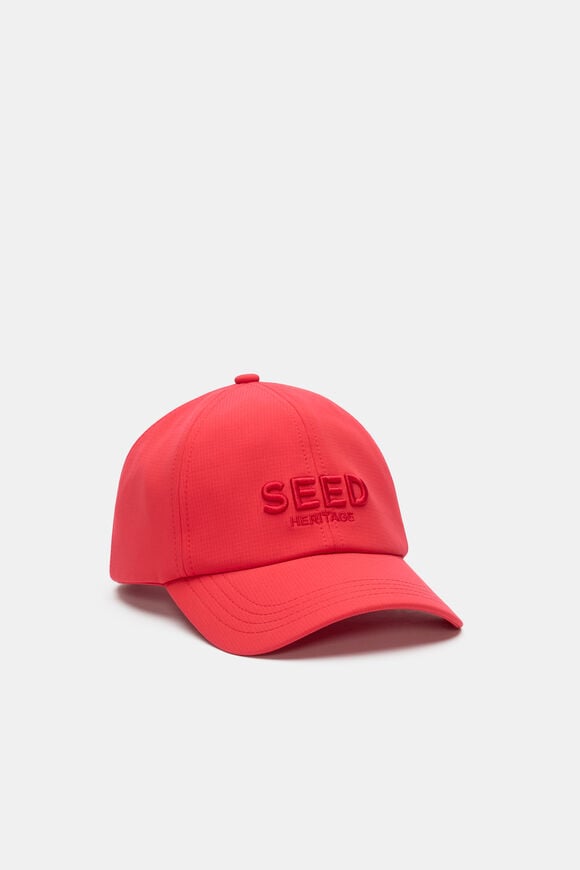 Embroidered Seed Cap  Chilli Red  hi-res