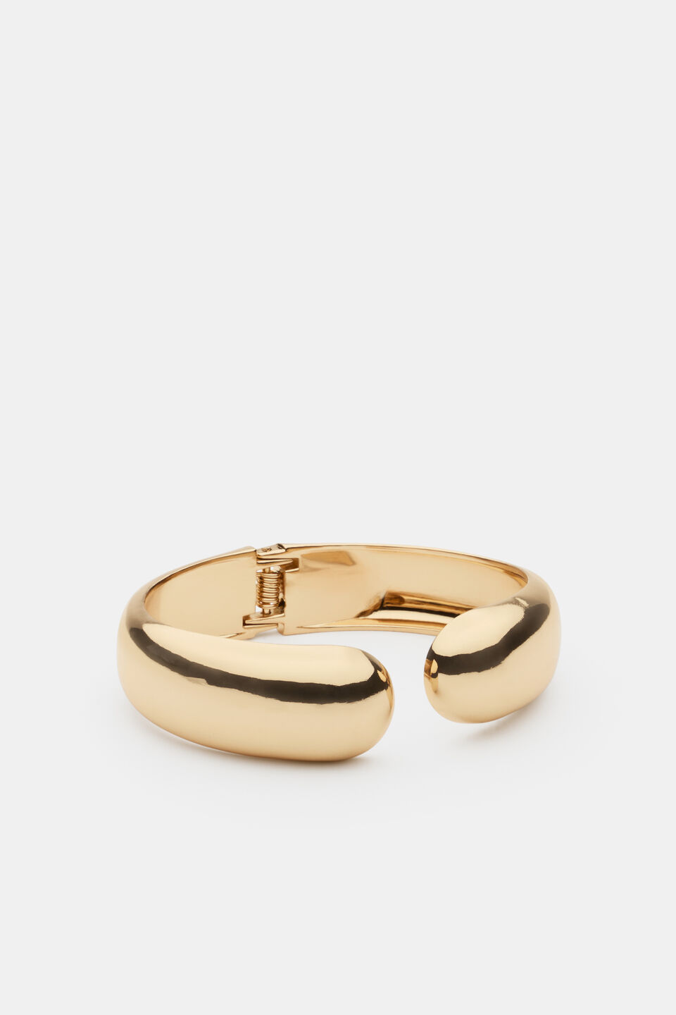 Curve Hinge Bangle  Gold