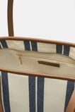 Trim Detail Stripe Tote  Twilight Blue  hi-res