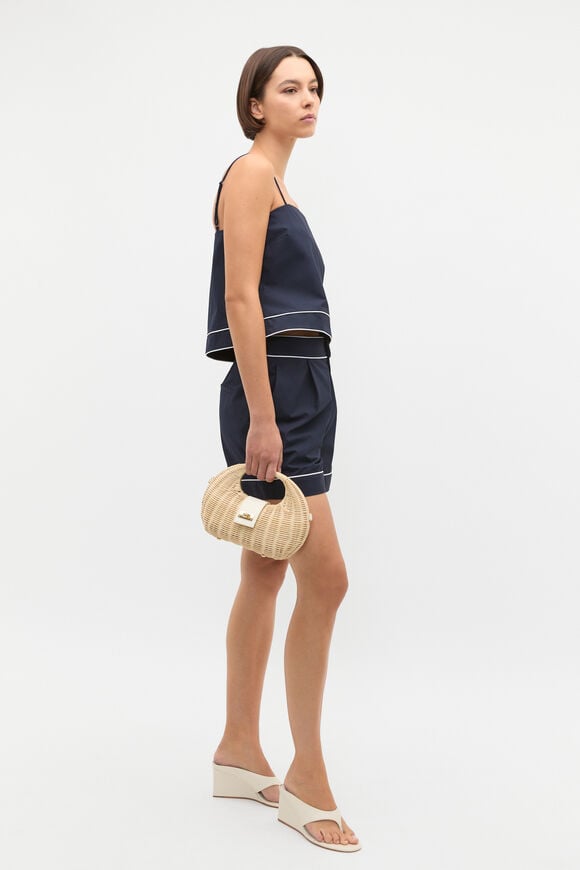 Poplin Contrast Cami  Twilight Blue  hi-res