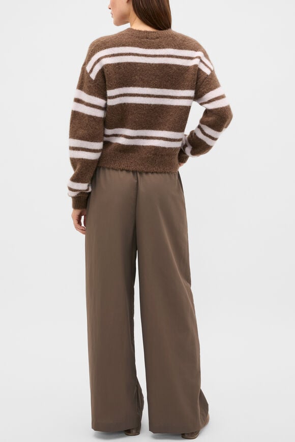 Lofty Stripe Relaxed Knit  Chestnut Stripe  hi-res