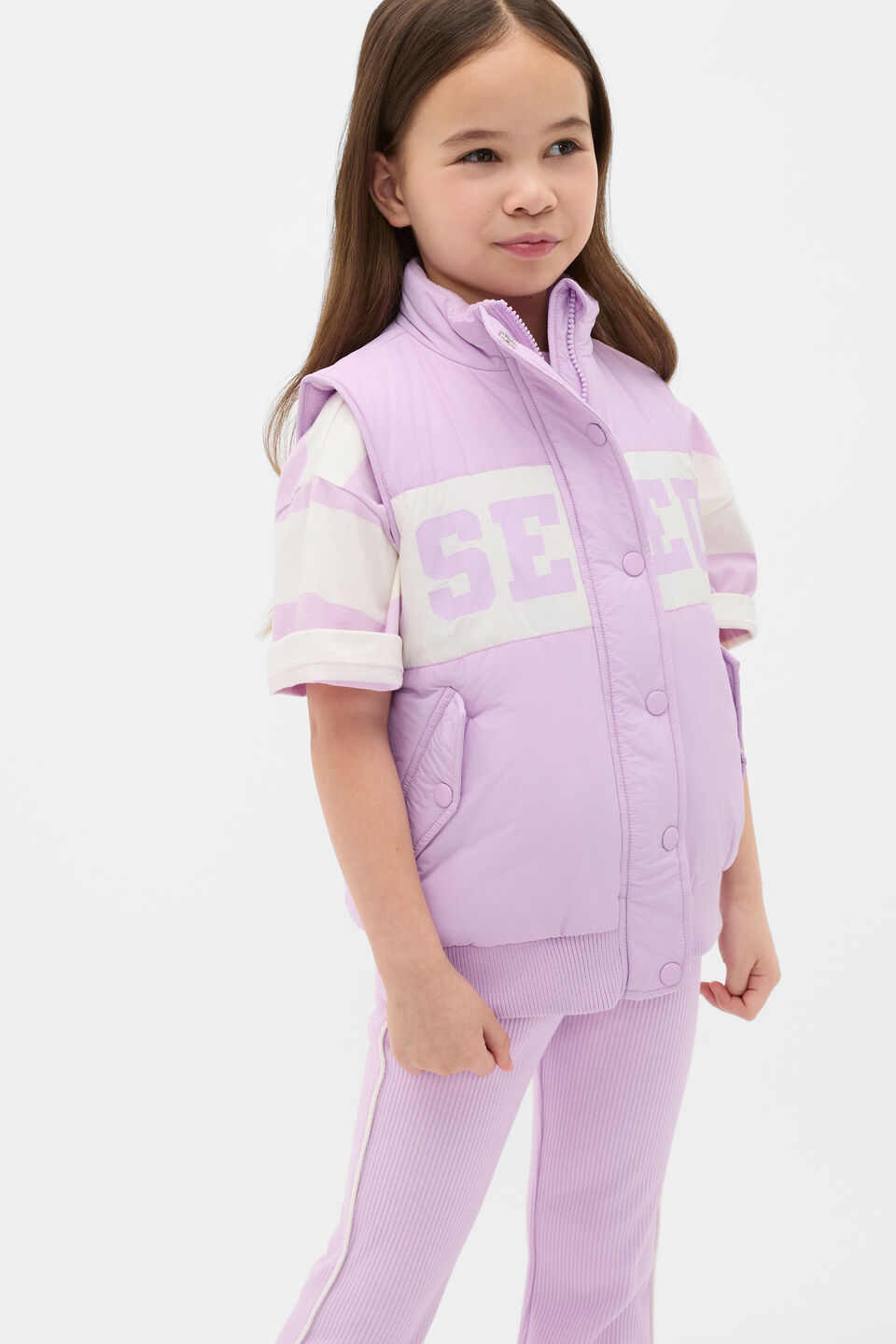 Logo Vest  Orchid