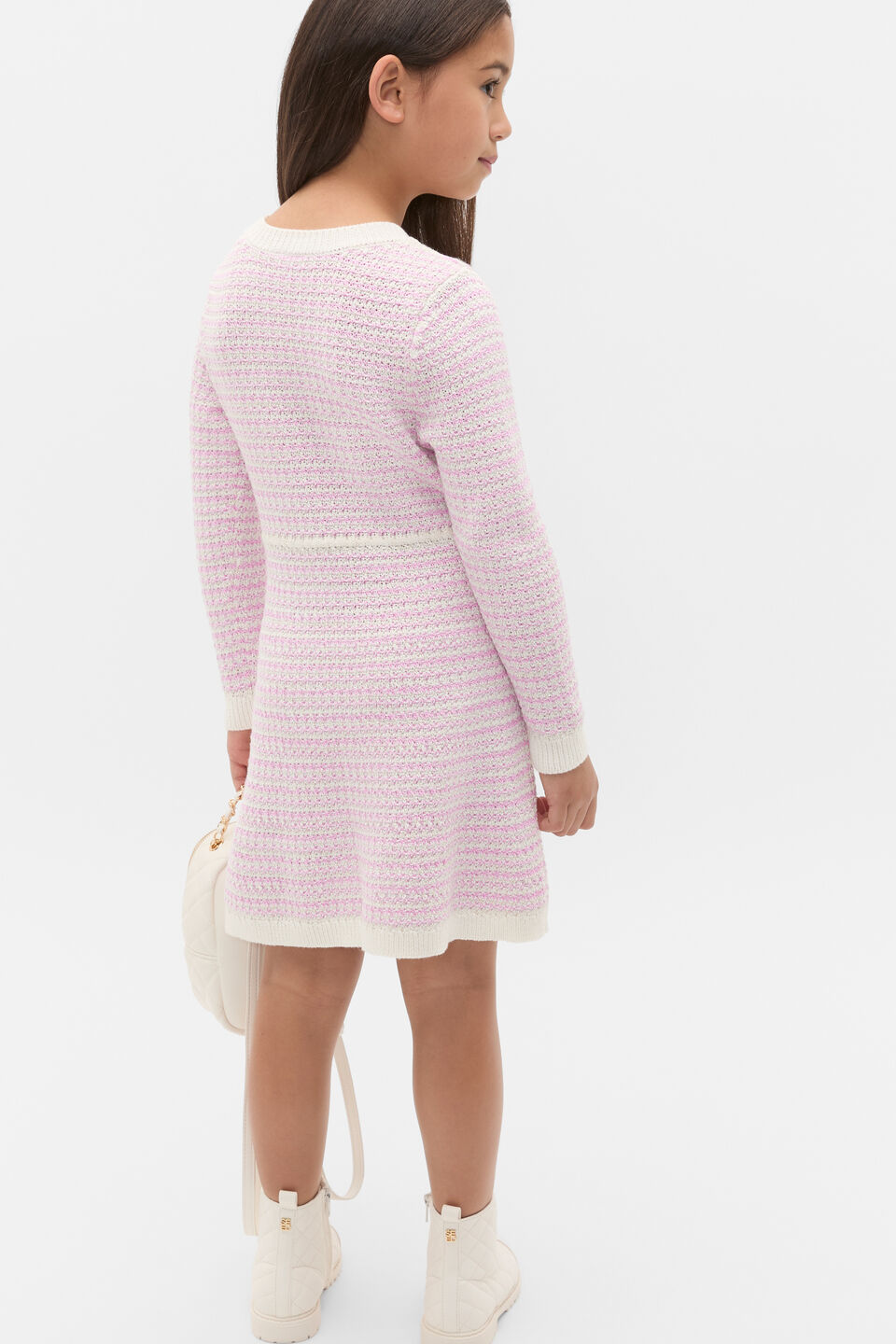 Stripe Knit Dress  Orchid Stripe