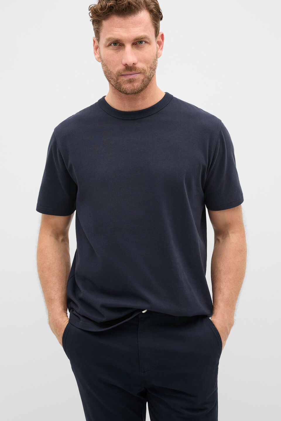 Crew Tee  Midnight Blue