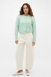 Lofty Oversized Cable Knit Cardigan  Soft Moss  hi-res