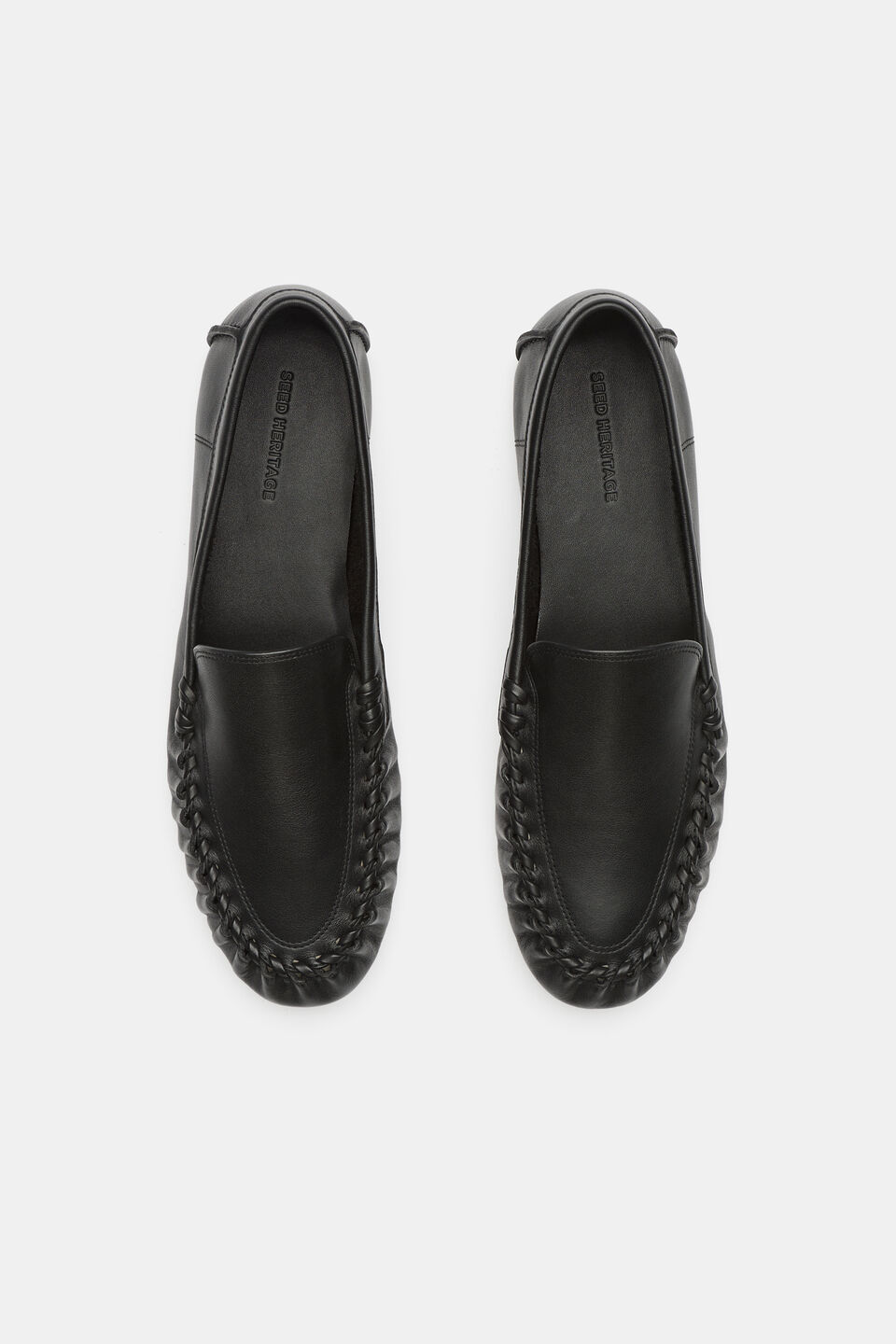 Albie Whipstitch Loafer  Black