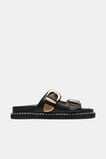 Sienna Buckle Slide  Black  hi-res