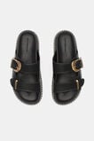 Sienna Buckle Slide  Black  hi-res