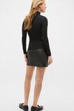 Core Rib Mock Neck Top  Black  hi-res