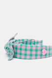 Gingham Bow Headband  Mint  hi-res