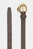 Sia Leather Belt  Chocolate  hi-res