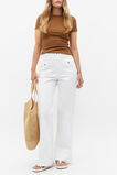 Denim Pocket Jean  White  hi-res