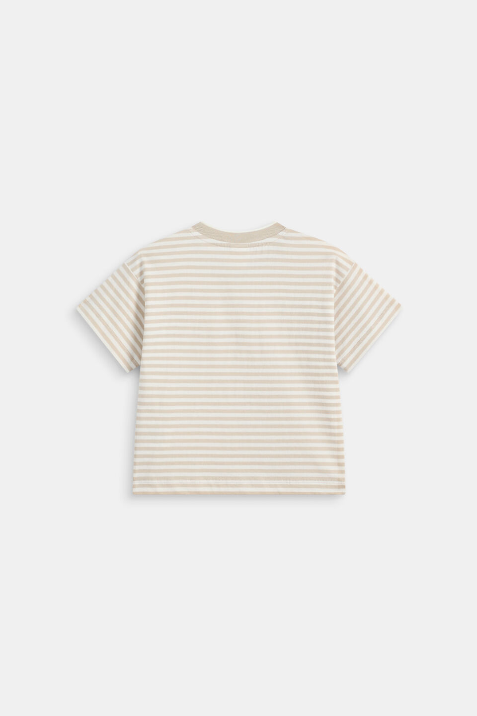 Core Stripe Logo Tee  Cool Stone