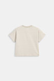 Core Stripe Logo Tee  Cool Stone  hi-res