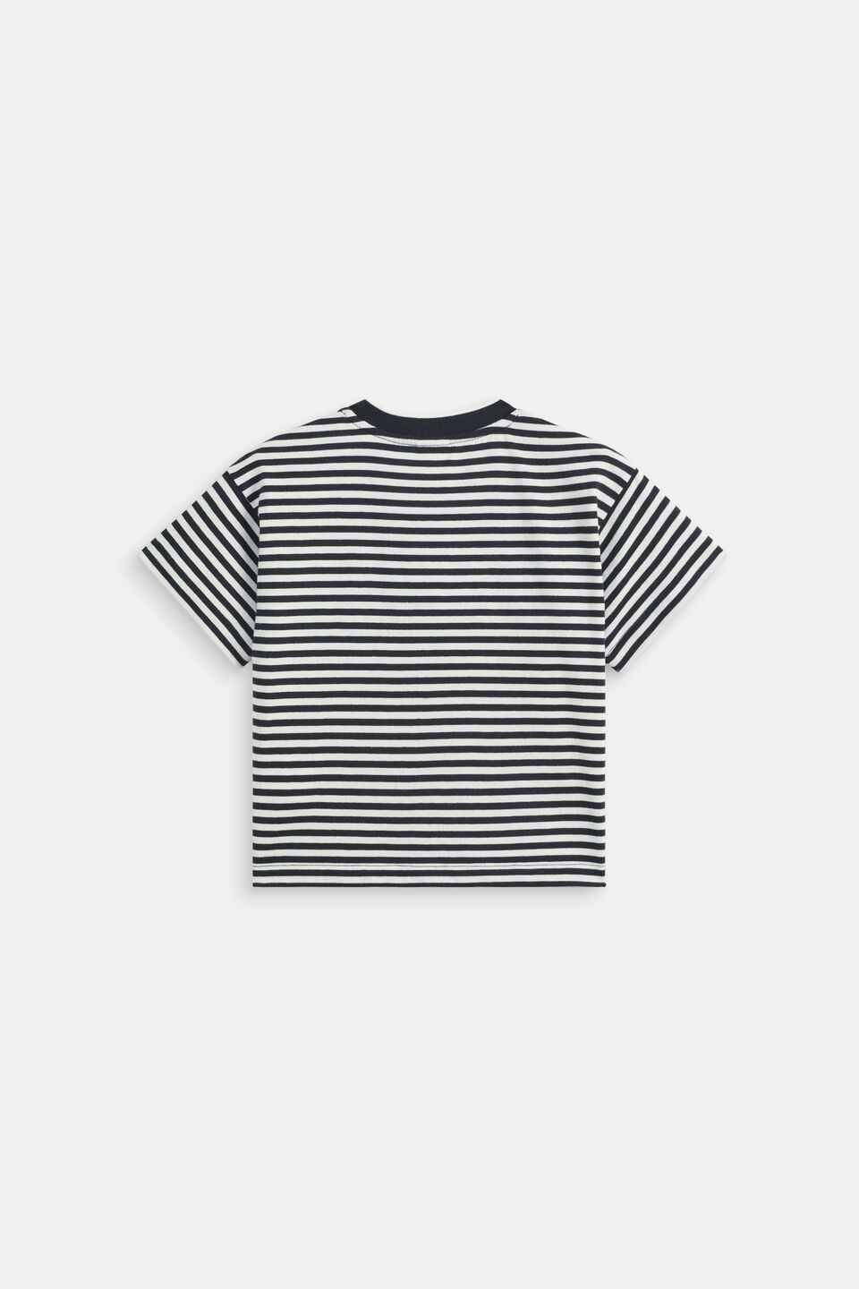 Core Stripe Logo Tee  Midnight Blue Stripe