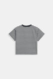 Core Stripe Logo Tee  Midnight Blue Stripe  hi-res