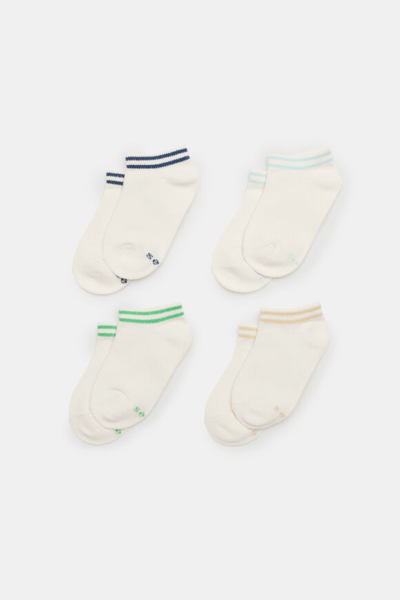 Stripe Ankle Sock 4 Pack  Multi  hi-res