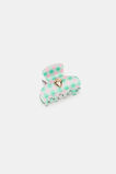 Gingham Claw Clip  Mint  hi-res