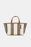 Trim Detail Stripe Mini Tote  Twilight Blue  hi-res