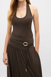 Stella Ring Detail Tubular Belt  Dark Espresso  hi-res