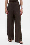 Core Linen Easy Wide Leg Pant  Dark Espresso  hi-res