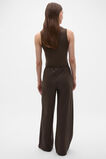 Core Linen Easy Wide Leg Pant  Dark Espresso  hi-res