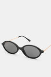Sabrina Oval Sunglasses  Black  hi-res