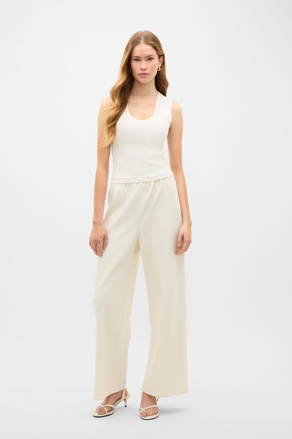 Boucle Knit Tank  Coconut Cream  hi-res