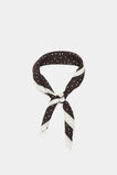 Large Scale Printed Headscarf  Dark Espresso Spot  hi-res