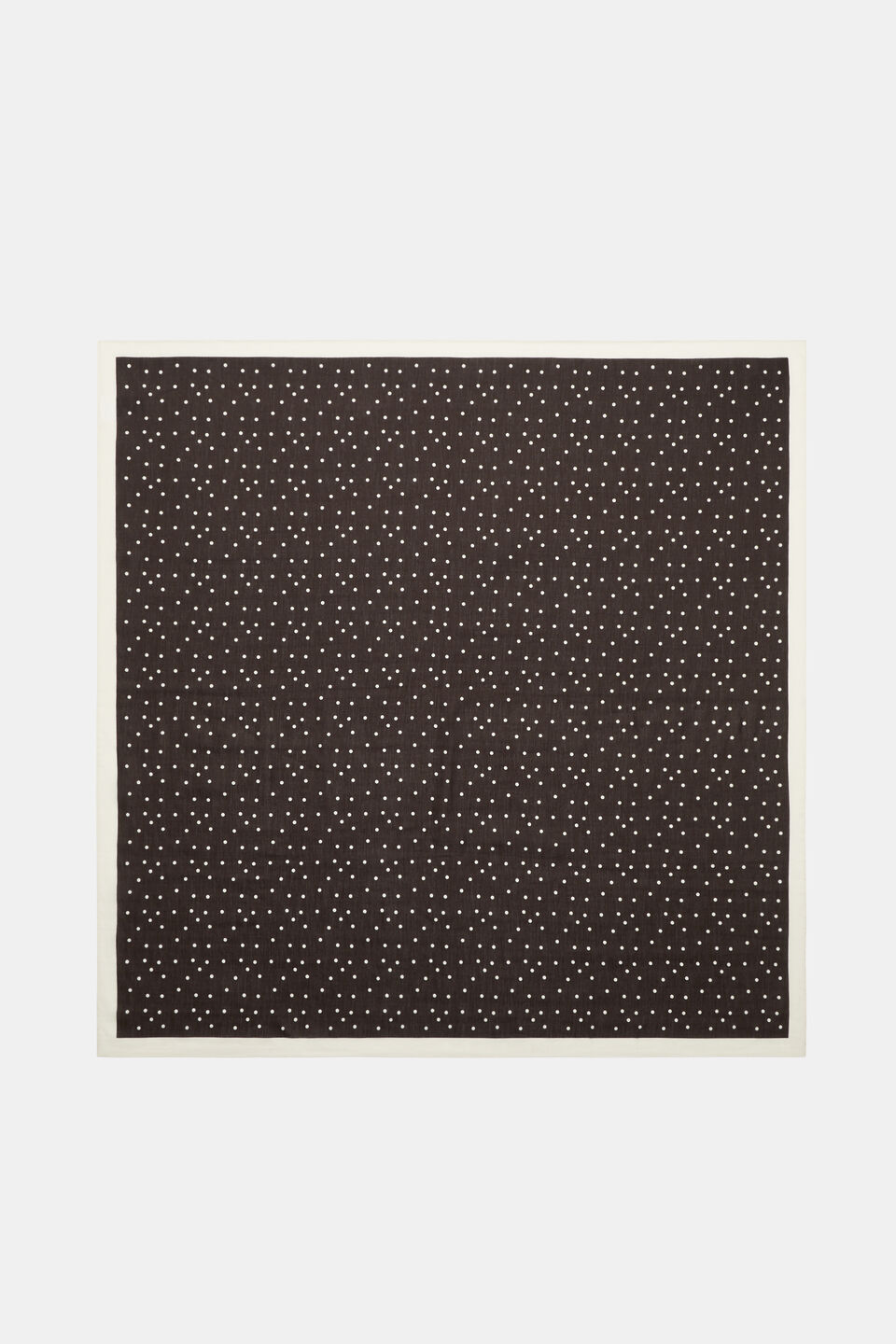 Large Scale Printed Headscarf  Dark Espresso Spot