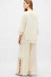 Linen Blend Cutwork Boxy Top  Coconut Cream  hi-res
