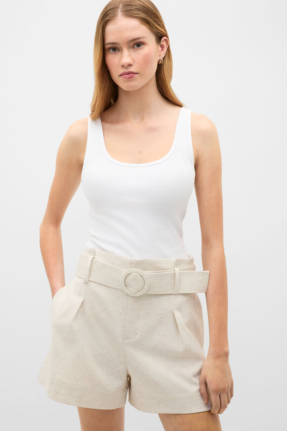 Slub Easy Tank  Whisper White  hi-res