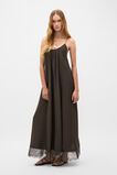 Crinkle Lace Full Maxi Dress  Dark Espresso  hi-res