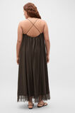 Crinkle Lace Full Maxi Dress  Dark Espresso  hi-res