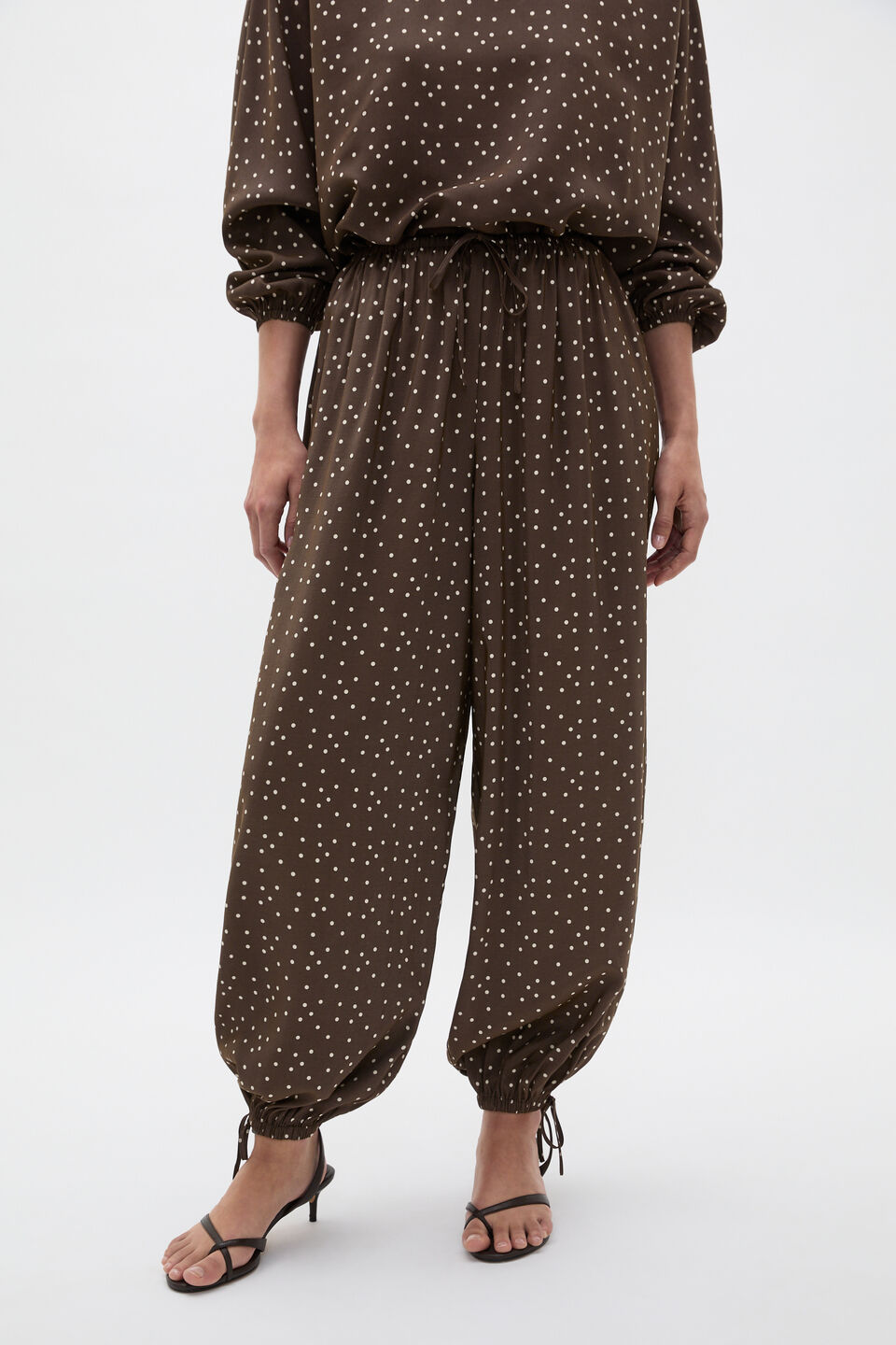 Spot Print Pant  Dark Espresso Spot