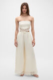 Linen Blend Cutwork Pant  Coconut Cream  hi-res