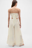 Linen Blend Cutwork Pant  Coconut Cream  hi-res