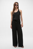 Satin Back Wide Leg Pant  Black  hi-res