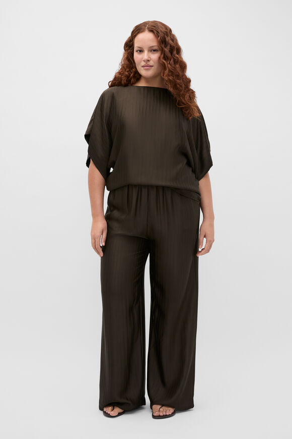 Self Stripe Pant  Dark Espresso  hi-res