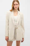 Tailored Nep Blazer  Coconut Cream  hi-res