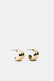 Layered Curved Earring  Gold  hi-res