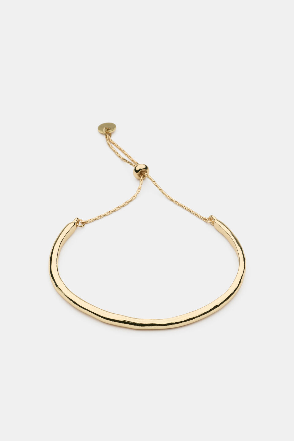 Adjustable Molten Bracelet  Gold
