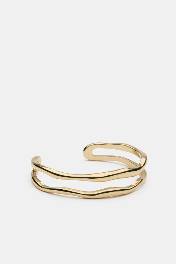 Molten Double Strand Cuff  Gold  hi-res