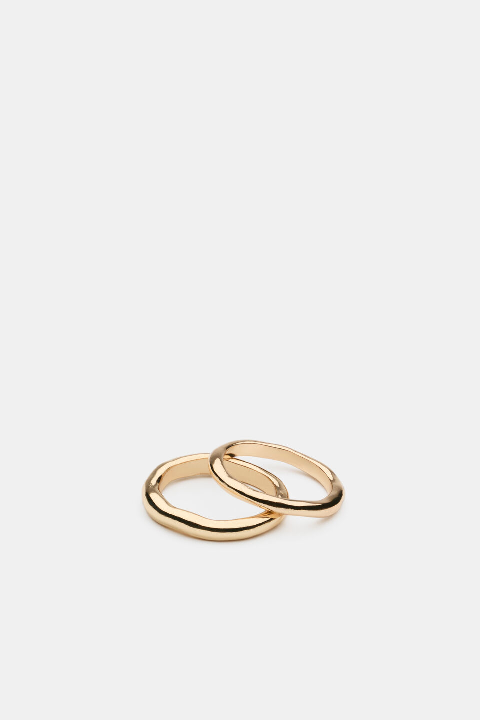 Molten Ring Set  Gold