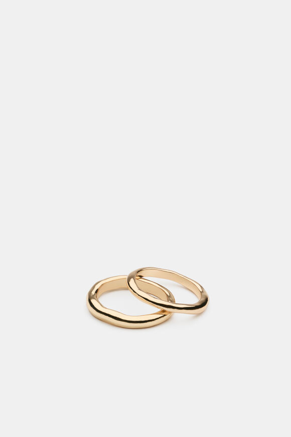 Molten Ring Set  Gold  hi-res
